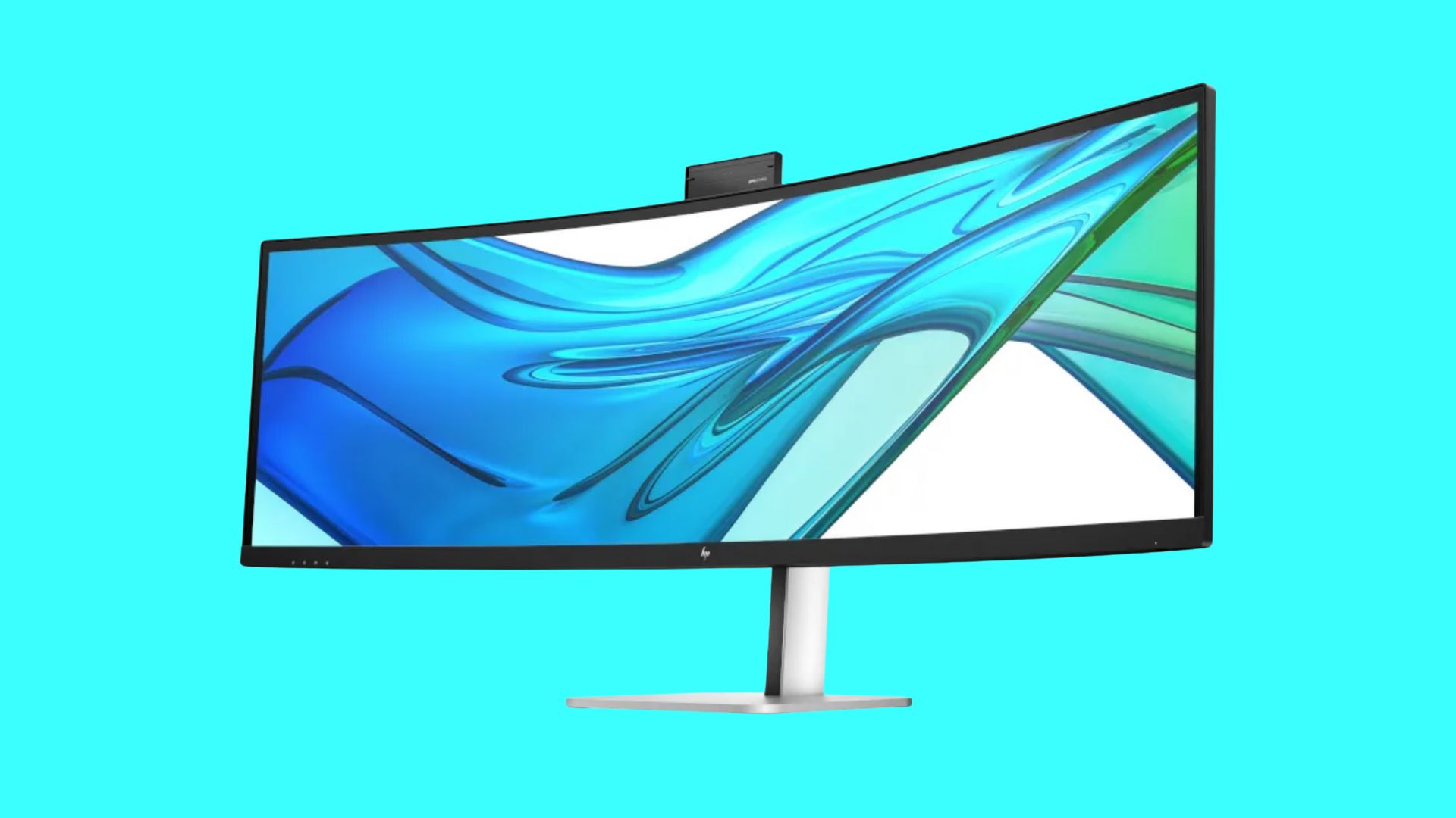 HP’s 49-inch Series 5 Pro Conference Monitor has a hidden pop-up webcam