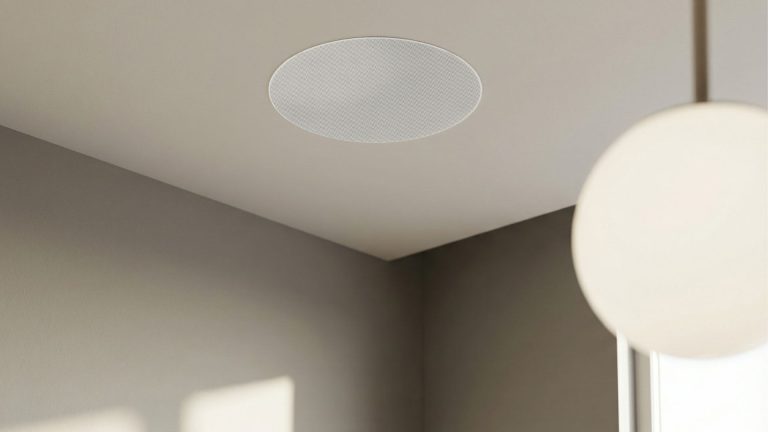 Q Acoustics’ Easyfit Speakers play sound from your ceiling