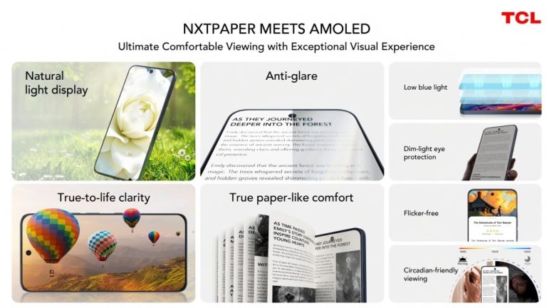 TCL’s Nxtpaper tech finally gets an AMOLED upgrade