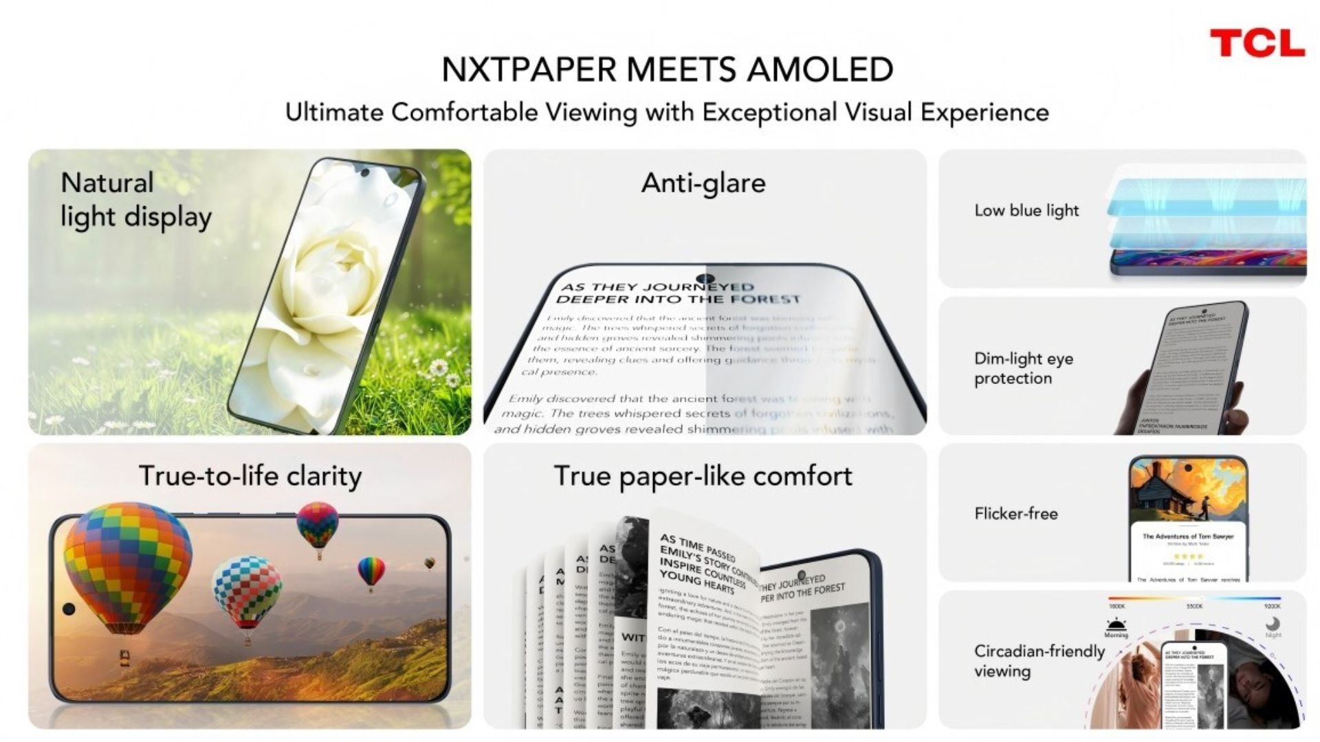 TCL’s Nxtpaper tech finally gets an AMOLED upgrade