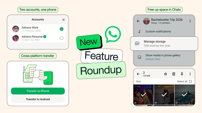 WhatsApp update makes switching phones and freeing up storage easier