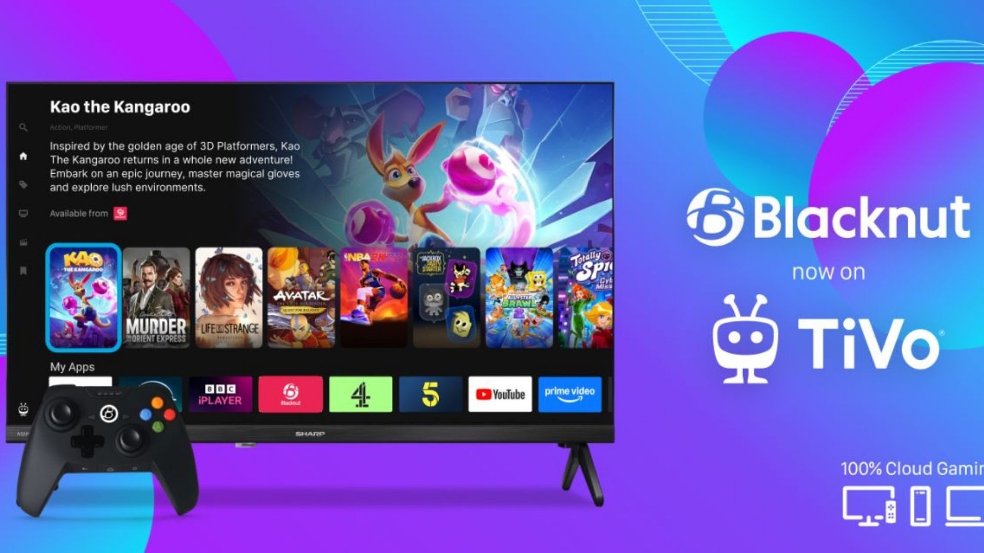 Blacknut arrives on TiVo OS to expand cloud gaming options