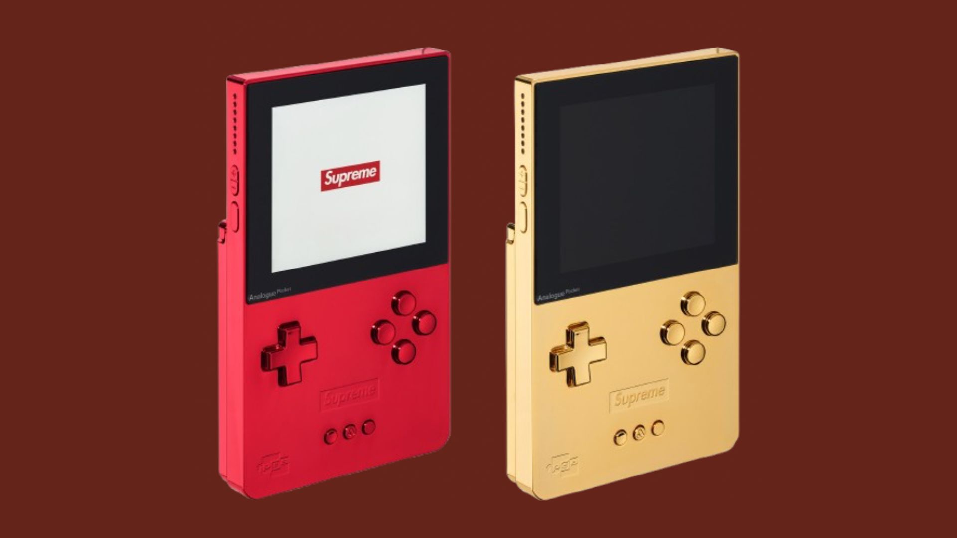 Analogue Pocket gets a gold limited edition in Supreme collab