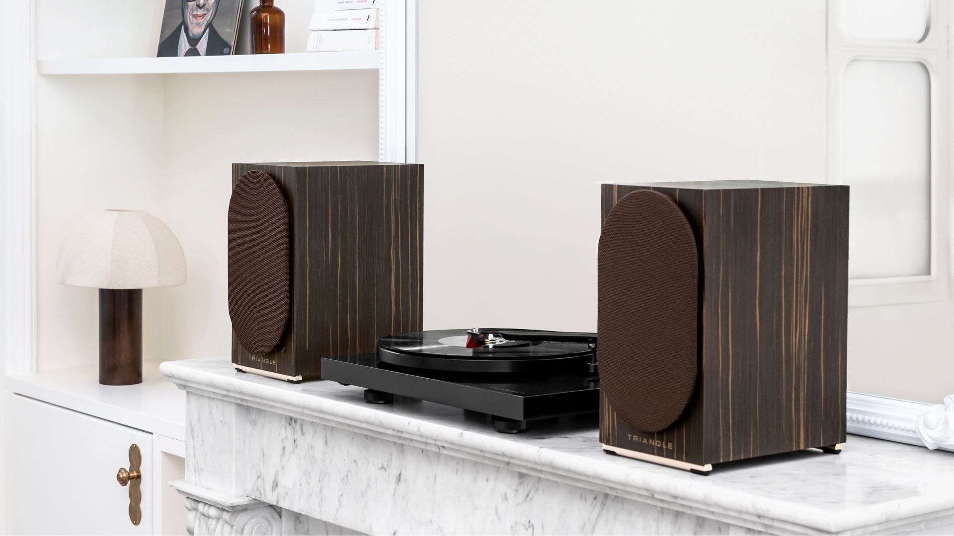 Triangle’s AIO Twin speaker system now available in luxurious Macassar finish