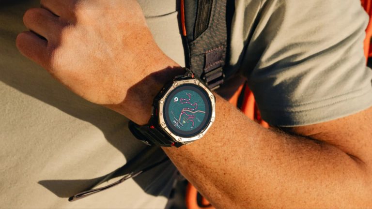 Amazfit’s T-Rex Dual Solar smartwatch charges on both sides