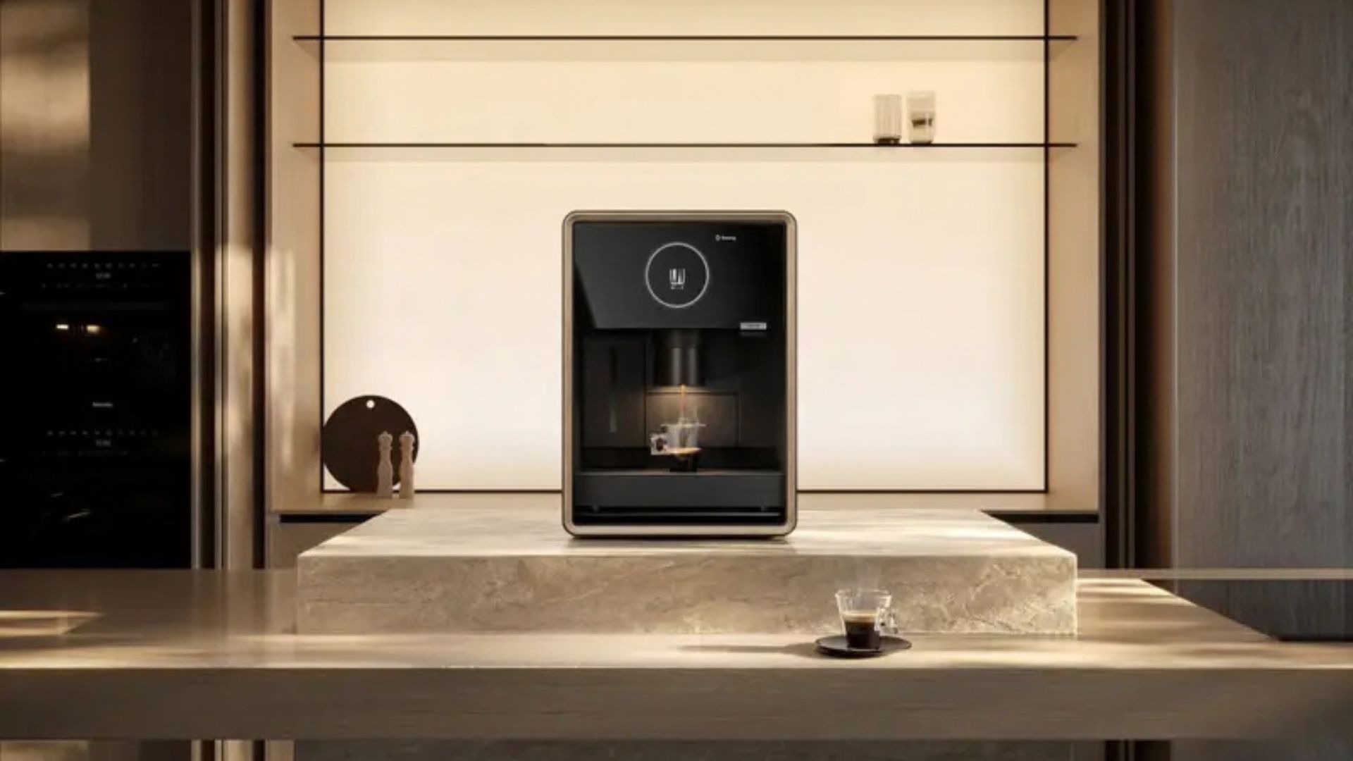 Loewe’s Aura Matic wants to treat you to an expensive cup of coffee