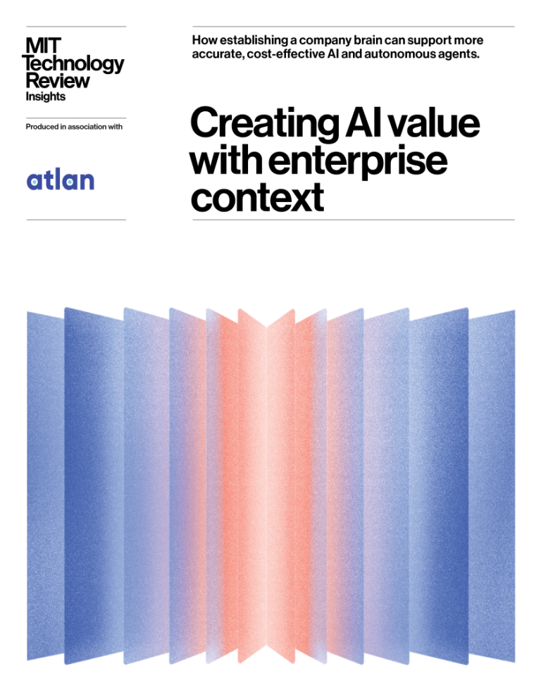Creating AI value with enterprise context